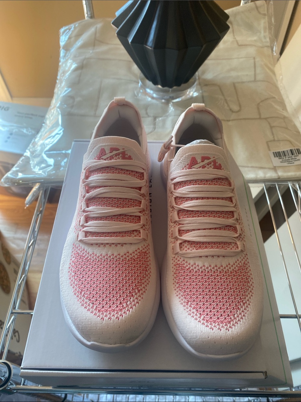 APL Women's Techloom Breeze in Creme and Fire Coral